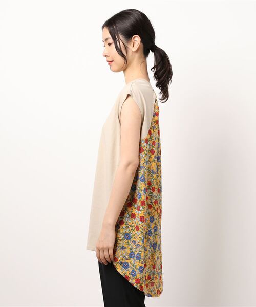 チチカカ（チチカカ）の「バックコンビフレンチチュニック（チュニック・レディース・ブルー/ベージュ/ボルドー・FREE）」の20枚目の写真