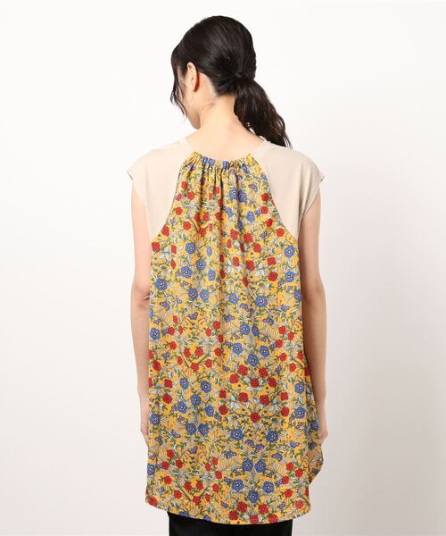 チチカカ（チチカカ）の「バックコンビフレンチチュニック（チュニック・レディース・ブルー/ベージュ/ボルドー・FREE）」の17枚目の写真