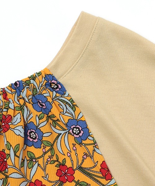 チチカカ（チチカカ）の「バックコンビフレンチチュニック（チュニック・レディース・ブルー/ベージュ/ボルドー・FREE）」の9枚目の写真