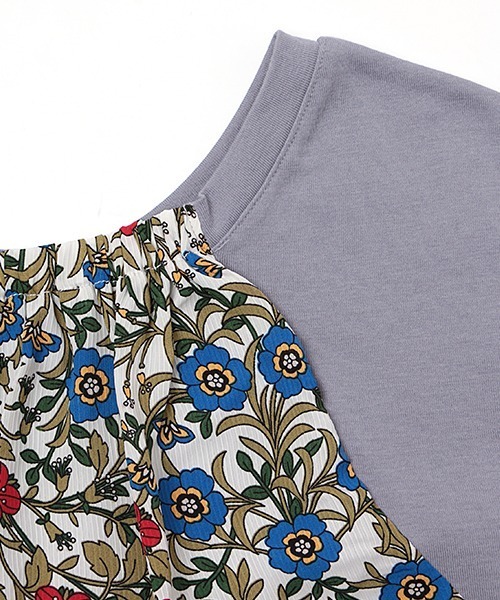 チチカカ（チチカカ）の「バックコンビフレンチチュニック（チュニック・レディース・ブルー/ベージュ/ボルドー・FREE）」の6枚目の写真