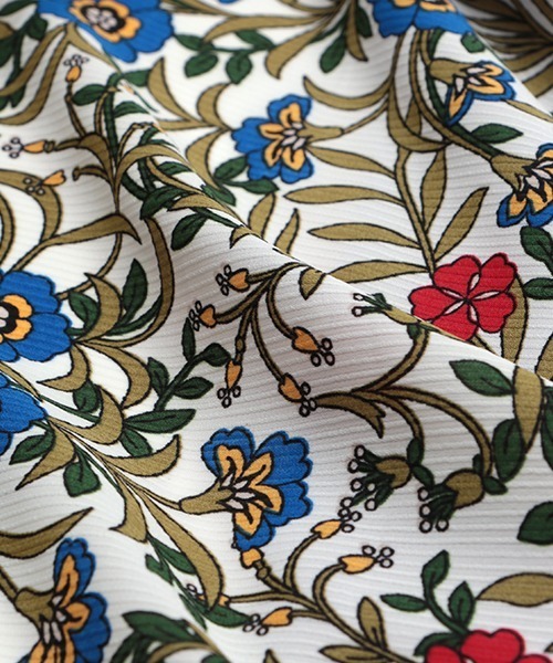 チチカカ（チチカカ）の「バックコンビフレンチチュニック（チュニック・レディース・ブルー/ベージュ/ボルドー・FREE）」の13枚目の写真