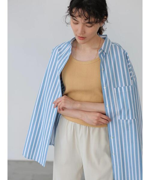 AMERICAN HOLIC（アメリカンホリック）の「針抜きテレコタンクトップ（タンクトップ・レディース・ライトベージュ/オレンジ/チャコールグレー/オフホワイト・L/M）」の13枚目の写真