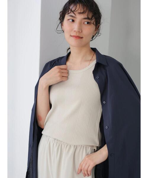 AMERICAN HOLIC（アメリカンホリック）の「針抜きテレコタンクトップ（タンクトップ・レディース・ライトベージュ/オレンジ/チャコールグレー/オフホワイト・L/M）」の9枚目の写真