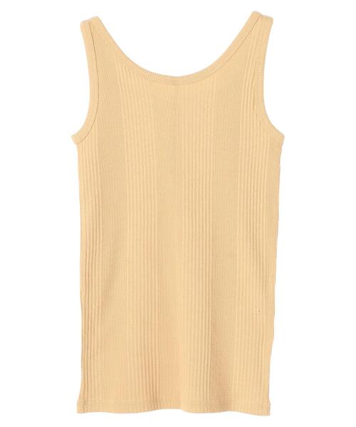 AMERICAN HOLIC（アメリカンホリック）の「針抜きテレコタンクトップ（タンクトップ・レディース・ライトベージュ/オレンジ/チャコールグレー/オフホワイト・L/M）」の14枚目の写真