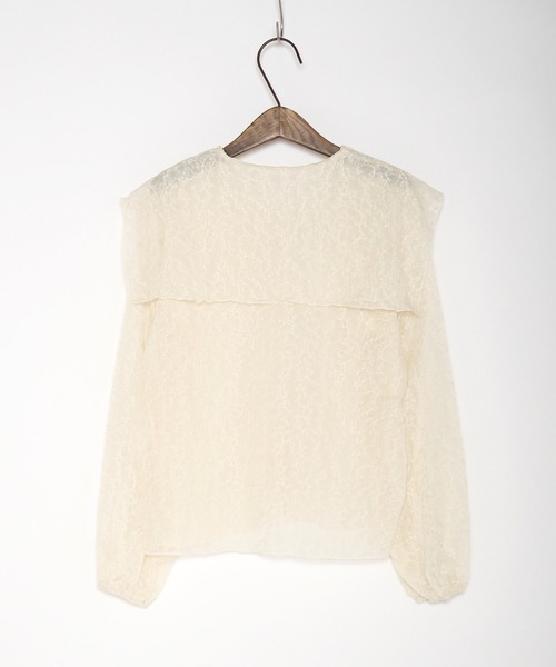 Crisp yours（クリスプユアーズ）の「セーラーカラーシアーブラウス（シャツ/ブラウス・レディース・ホワイト/アイボリー・FREE）」の21枚目の写真