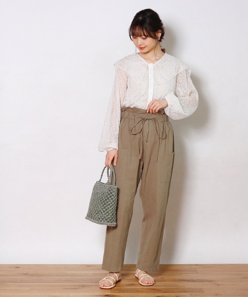 Crisp yours（クリスプユアーズ）の「セーラーカラーシアーブラウス（シャツ/ブラウス・レディース・ホワイト/アイボリー・FREE）」の10枚目の写真