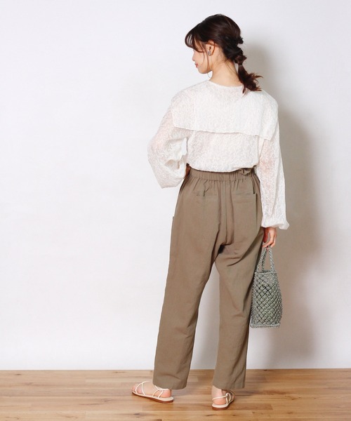 Crisp yours（クリスプユアーズ）の「セーラーカラーシアーブラウス（シャツ/ブラウス・レディース・ホワイト/アイボリー・FREE）」の12枚目の写真