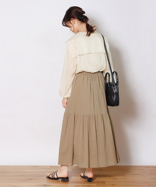 Crisp yours（クリスプユアーズ）の「セーラーカラーシアーブラウス（シャツ/ブラウス・レディース・ホワイト/アイボリー・FREE）」の6枚目の写真