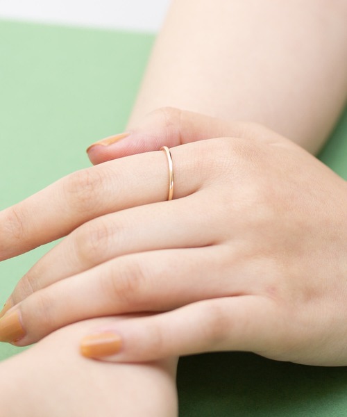 JUICY ROCK（ジューシーロック）の「CYCRO/K10YG ベーシックリング（リング・レディース・ゴールド・#13/#9/#11）」の6枚目の写真