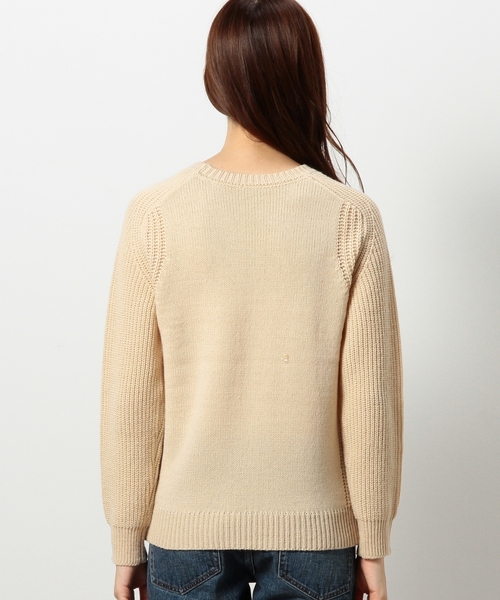 coen（コーエン）の「ウール混ソリッドボーダーニット（ニット/セーター・レディース・オフホワイト/グレー/ベージュ/ネイビー・LARGE/MEDIUM）」の12枚目の写真