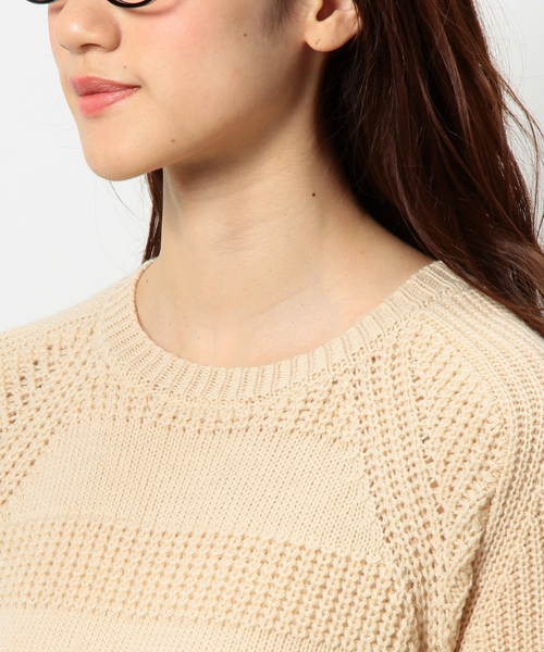 coen（コーエン）の「ウール混ソリッドボーダーニット（ニット/セーター・レディース・オフホワイト/グレー/ベージュ/ネイビー・LARGE/MEDIUM）」の13枚目の写真