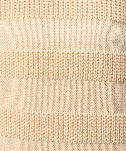 coen（コーエン）の「ウール混ソリッドボーダーニット（ニット/セーター・レディース・オフホワイト/グレー/ベージュ/ネイビー・LARGE/MEDIUM）」の7枚目の写真