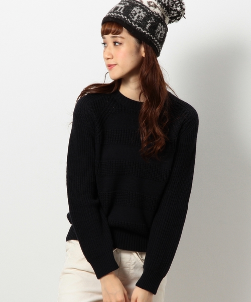 coen（コーエン）の「ウール混ソリッドボーダーニット（ニット/セーター・レディース・オフホワイト/グレー/ベージュ/ネイビー・LARGE/MEDIUM）」の17枚目の写真