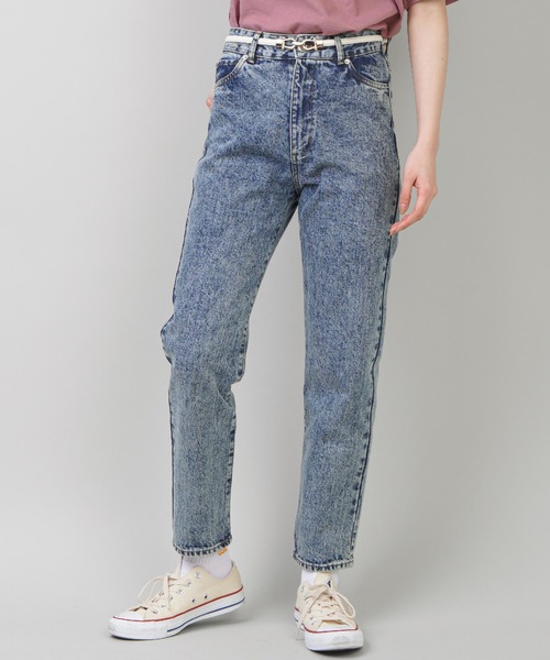 SPINNS（スピンズ）の「デニムテーパードパンツ（その他パンツ・レディース・ブルー/ブラック系その他/ブルー系その他・ONESIZE）」の3枚目の写真