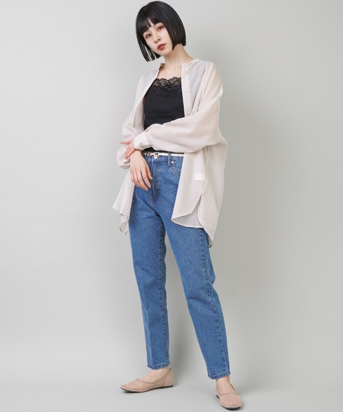 SPINNS（スピンズ）の「デニムテーパードパンツ（その他パンツ・レディース・ブルー/ブラック系その他/ブルー系その他・ONESIZE）」の22枚目の写真