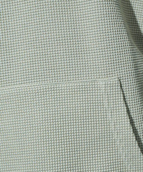 MYSELF ABAHOUSE（マイセルフアバハウス）の「【MYSELF ABAHOUSE】ワッフル ルーズ ノースリーブ プルオーバー パーカー（パーカー・メンズ・ブラック/ネイビー/ライム/ピンクベージュ/ベージュ・フリー）」の9枚目の写真