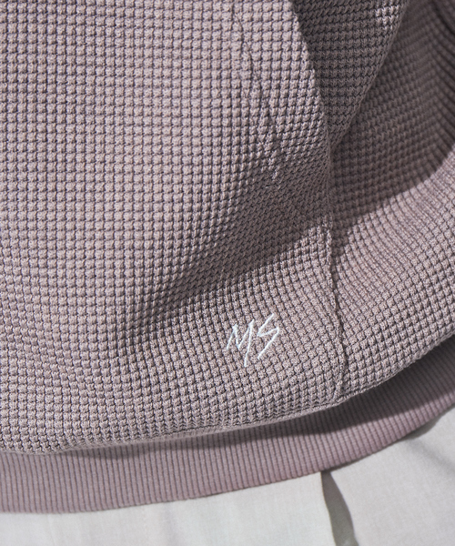 MYSELF ABAHOUSE（マイセルフアバハウス）の「【MYSELF ABAHOUSE】ワッフル ルーズ ノースリーブ プルオーバー パーカー（パーカー・メンズ・ブラック/ネイビー/ライム/ピンクベージュ/ベージュ・フリー）」の19枚目の写真