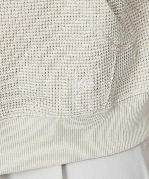 MYSELF ABAHOUSE（マイセルフアバハウス）の「【MYSELF ABAHOUSE】ワッフル ルーズ ノースリーブ プルオーバー パーカー（パーカー・メンズ・ブラック/ネイビー/ライム/ピンクベージュ/ベージュ・フリー）」の6枚目の写真