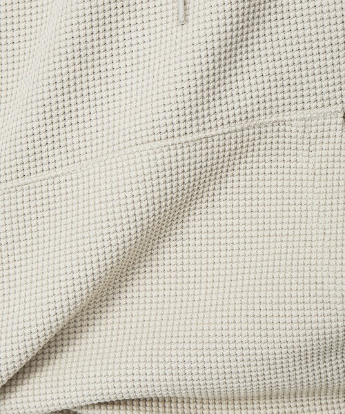 MYSELF ABAHOUSE（マイセルフアバハウス）の「【MYSELF ABAHOUSE】ワッフル ルーズ ノースリーブ プルオーバー パーカー（パーカー・メンズ・ブラック/ネイビー/ライム/ピンクベージュ/ベージュ・フリー）」の7枚目の写真