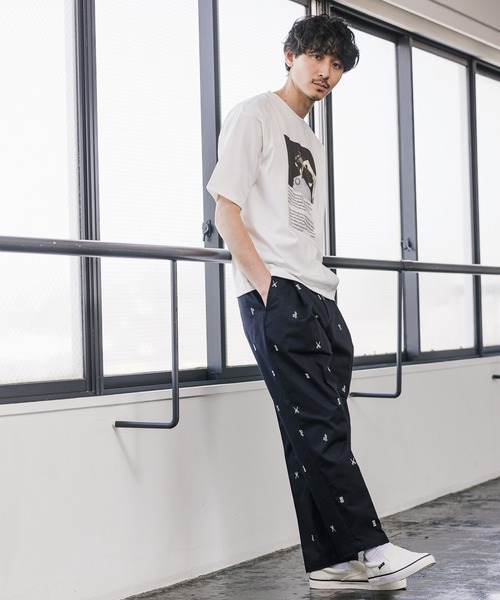 GLOBAL WORK(グローバルワーク)の「BLIND BARBER刺繍パンツ/940144(その他パンツ・メンズ・ネイビー/ブラウン・MEDIUM/LARGE)」の13枚目の写真