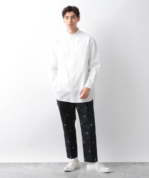 GLOBAL WORK(グローバルワーク)の「BLIND BARBER刺繍パンツ/940144(その他パンツ・メンズ・ネイビー/ブラウン・MEDIUM/LARGE)」の7枚目の写真