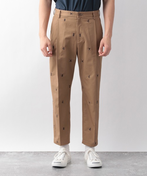GLOBAL WORK(グローバルワーク)の「BLIND BARBER刺繍パンツ/940144(その他パンツ・メンズ・ネイビー/ブラウン・MEDIUM/LARGE)」の10枚目の写真