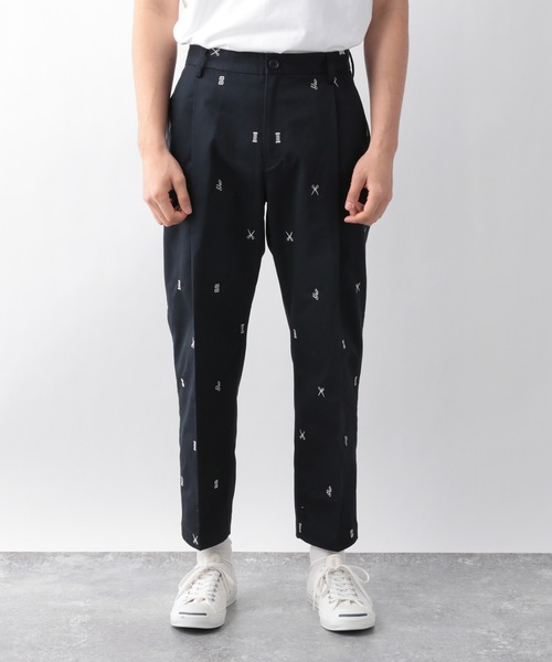 GLOBAL WORK(グローバルワーク)の「BLIND BARBER刺繍パンツ/940144(その他パンツ・メンズ・ネイビー/ブラウン・MEDIUM/LARGE)」の21枚目の写真