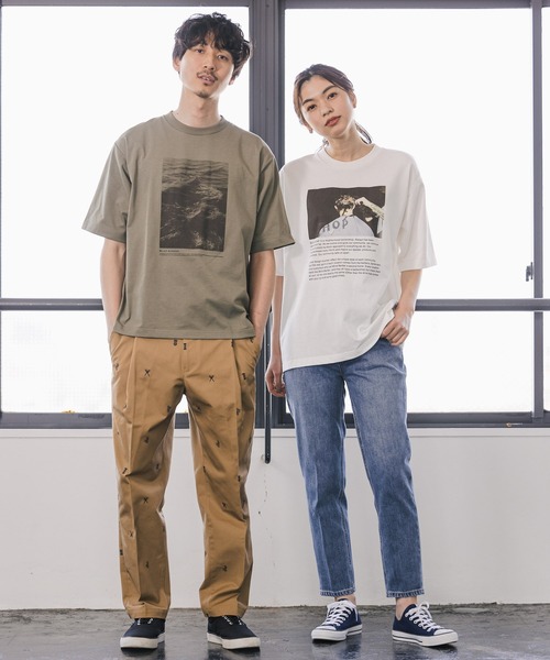 GLOBAL WORK(グローバルワーク)の「BLIND BARBER刺繍パンツ/940144(その他パンツ・メンズ・ネイビー/ブラウン・MEDIUM/LARGE)」の6枚目の写真