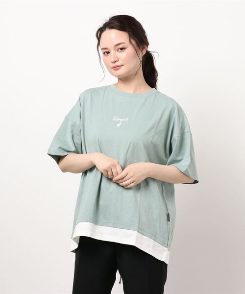 KANGOL（カンゴール）の「【KANGOL】バックデザインＴシャツ（Tシャツ/カットソー・レディース・ライトベージュ/ライム/ブラック・M/L）」の3枚目の写真