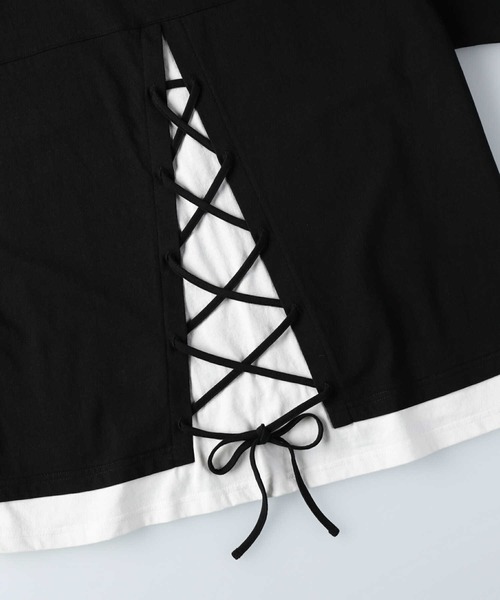 KANGOL（カンゴール）の「【KANGOL】バックデザインＴシャツ（Tシャツ/カットソー・レディース・ライトベージュ/ライム/ブラック・M/L）」の6枚目の写真