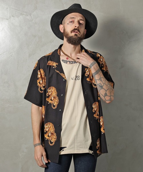 GALLIS ADDICTION（ガリスアディクション）の「GA DAMAGE TANK TOP/ダメージ タンクトップ（タンクトップ・メンズ・チャコール/ナチュラル/ライトオレンジ系・FREE）」の19枚目の写真