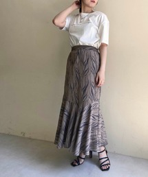 ゼブラ柄マーメイドスカート