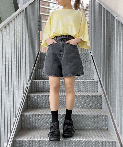 Figments（フィグメンツ）の「ボーイズデニムショーパン（デニムパンツ・レディース・ブラック/インディゴブルー/ブルー系その他・MEDIUM/SMALL）」の4枚目の写真