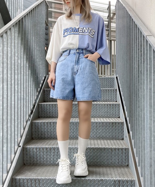 Figments（フィグメンツ）の「ボーイズデニムショーパン（デニムパンツ・レディース・ブラック/インディゴブルー/ブルー系その他・MEDIUM/SMALL）」の6枚目の写真