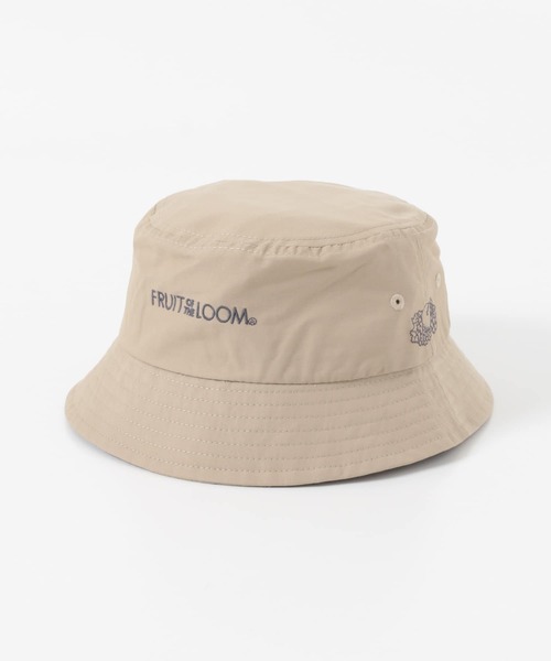 FRUIT OF THE LOOM（フルーツオブザルーム）の「『別注』FRUIT OF THE LOOM×DOORS　 刺繍バケットハット（ハット・メンズ・ブラック/ベージュ/ブルー/カーキ・ONE）」の5枚目の写真