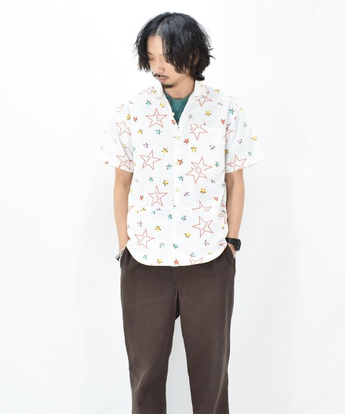 Coca Cola（コカコーラ）の「【ヴィンテージ古着】J,G,HOOK ETC COCACOLA コカ・コーラ 総柄半袖シャツ（シャツ/ブラウス・メンズ・ホワイト・MEDIUM）」の7枚目の写真