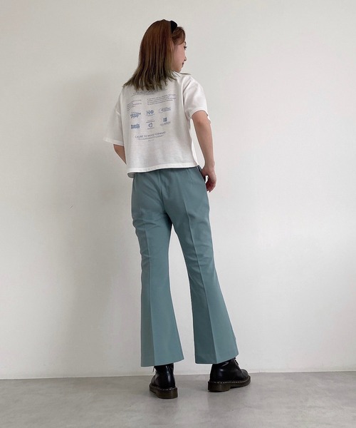 FREE'S MART（フリーズマート）の「カルゼカットソーフレアパンツ（その他パンツ・レディース・ピンク/ブラック/ブルー・SMALL/MEDIUM）」の9枚目の写真