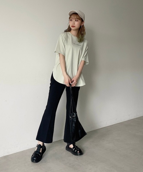 FREE'S MART（フリーズマート）の「カルゼカットソーフレアパンツ（その他パンツ・レディース・ピンク/ブラック/ブルー・SMALL/MEDIUM）」の15枚目の写真