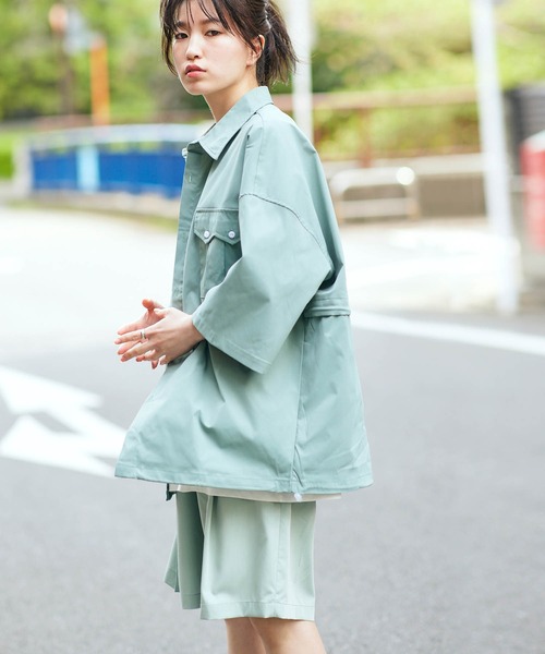 KGFR（カガフリ）の「直営店・WEB限定 KGFR(カガフリ)OXショートスリーブシャツ/半袖シャツ/オックスフォード（シャツ/ブラウス・メンズ・ライトパープル/ライトグリーン/ライトイエロー・L/M/XL）」の11枚目の写真