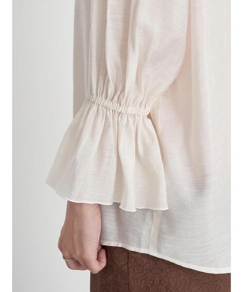 earth music&ecology(アースミュージックアンドエコロジー)の「シアービックカラーブラウス *(シャツ/ブラウス・レディース・ブラック/ミント/オフホワイト/パープル・FREE)」の7枚目の写真