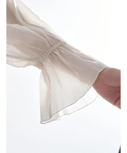 earth music&ecology(アースミュージックアンドエコロジー)の「シアービックカラーブラウス *(シャツ/ブラウス・レディース・ブラック/ミント/オフホワイト/パープル・FREE)」の8枚目の写真