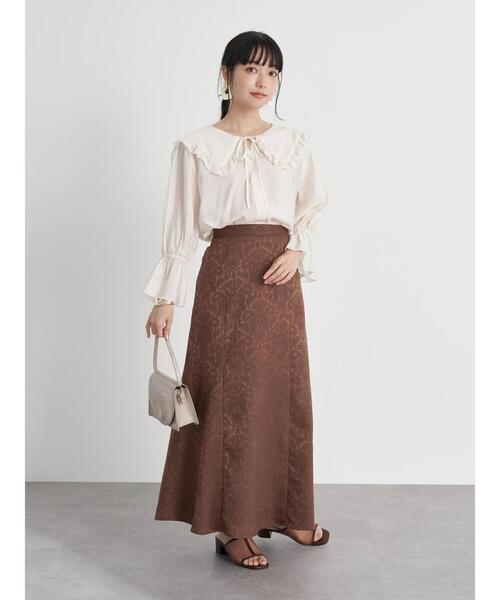 earth music&ecology(アースミュージックアンドエコロジー)の「シアービックカラーブラウス *(シャツ/ブラウス・レディース・ブラック/ミント/オフホワイト/パープル・FREE)」の9枚目の写真