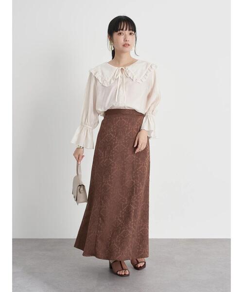 earth music&ecology(アースミュージックアンドエコロジー)の「シアービックカラーブラウス *(シャツ/ブラウス・レディース・ブラック/ミント/オフホワイト/パープル・FREE)」の10枚目の写真