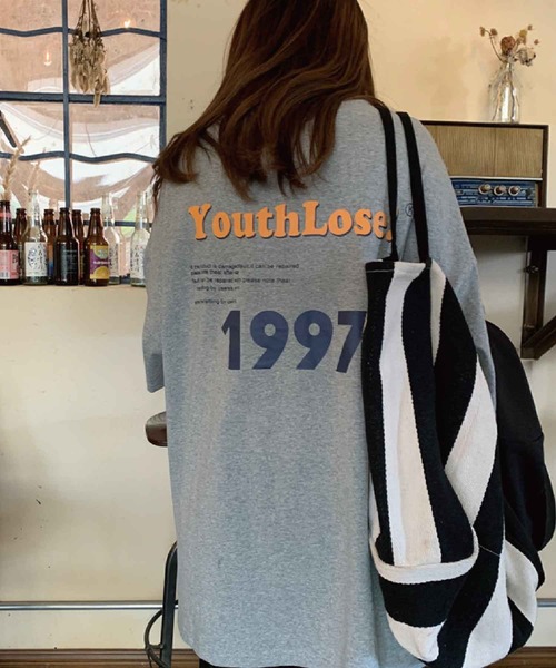 meJane（ミージェーン）の「1997バックプリントロゴビッグシルエットTシャツ【ZOZOTOWN限定】（Tシャツ/カットソー・レディース・ホワイト/グレー・FREE）」の9枚目の写真