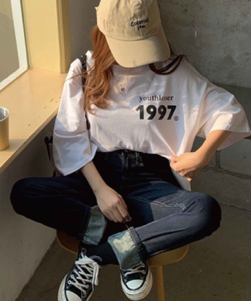 meJane（ミージェーン）の「1997バックプリントロゴビッグシルエットTシャツ【ZOZOTOWN限定】（Tシャツ/カットソー・レディース・ホワイト/グレー・FREE）」の10枚目の写真