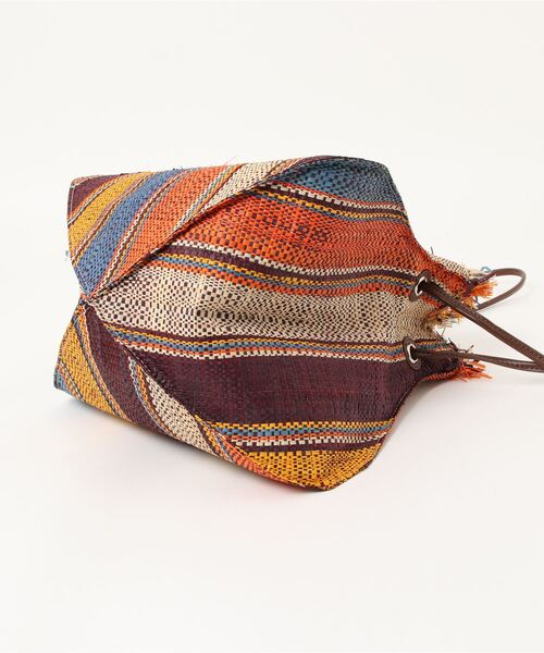 EleSac（エルサック）の「/Ele’Sac/Raffia Sheet BAG（ハンドバッグ・レディース・イエロー・FREE）」の3枚目の写真