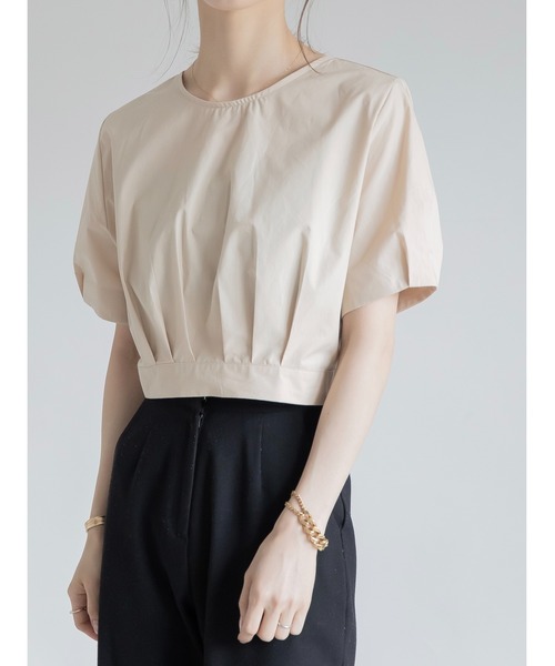 amel（エイメル）の「バックリボンブラウス（シャツ/ブラウス・レディース・ベージュ・FREE）」の2枚目の写真