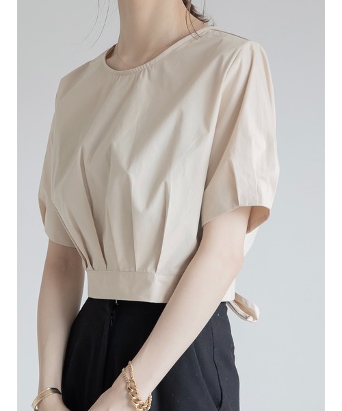 amel（エイメル）の「バックリボンブラウス（シャツ/ブラウス・レディース・ベージュ・FREE）」の3枚目の写真