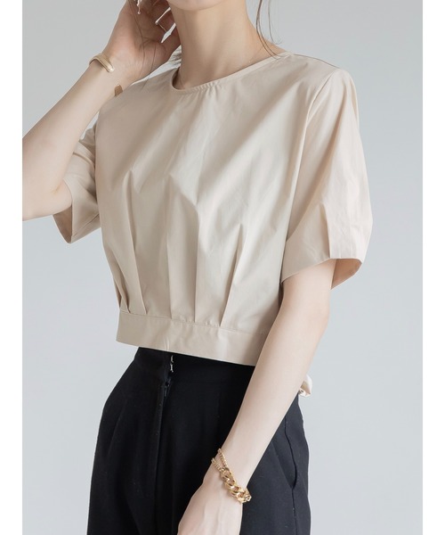 amel（エイメル）の「バックリボンブラウス（シャツ/ブラウス・レディース・ベージュ・FREE）」の4枚目の写真