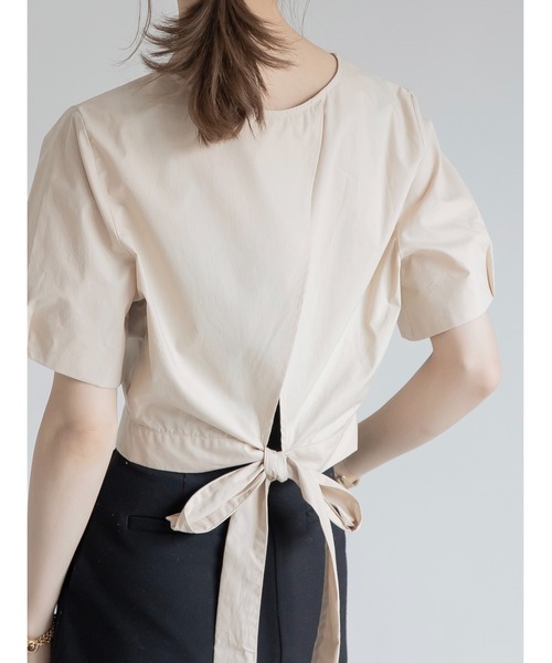 amel（エイメル）の「バックリボンブラウス（シャツ/ブラウス・レディース・ベージュ・FREE）」の5枚目の写真